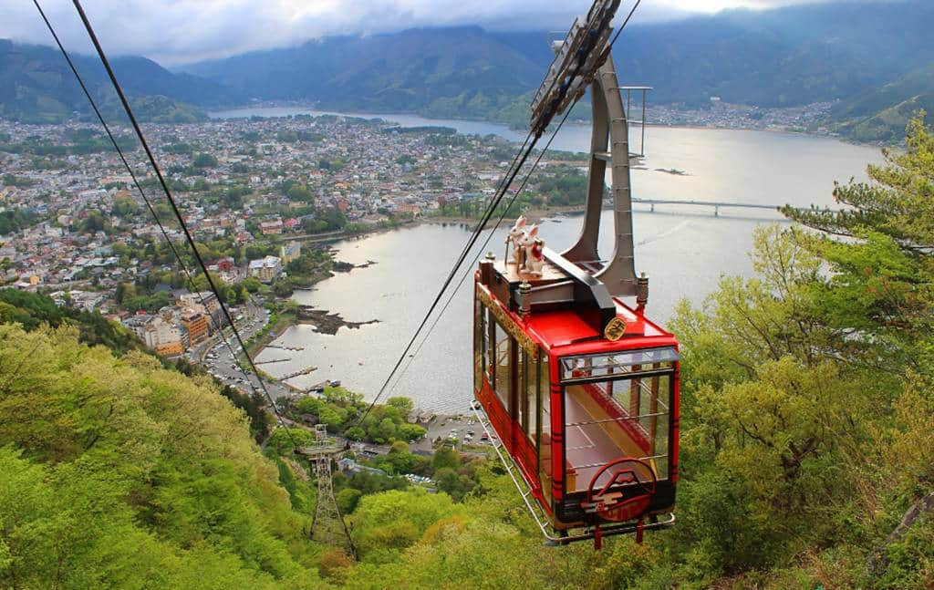 Cablecar in Lake Kawaguchiko area