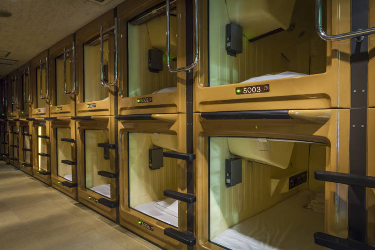 capsule hotel tokyo japan