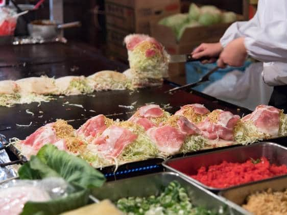 Japanese festival food stalls