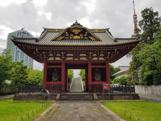 Temple gate leading to the park