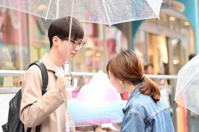 Rainbow cotton candy in Harajuku, Tokyo