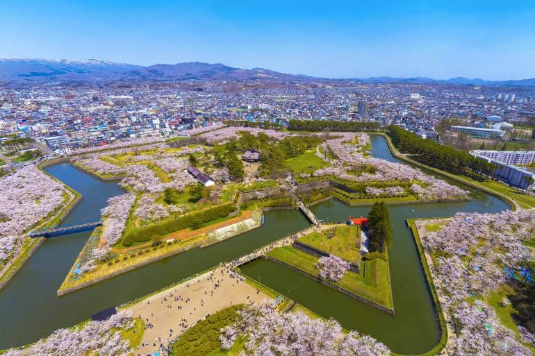 函館的五稜郭公園