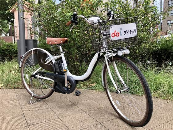 hello cycling rental bike parked