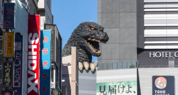 shinjuku godzilla head hotel gracery tokyo japan