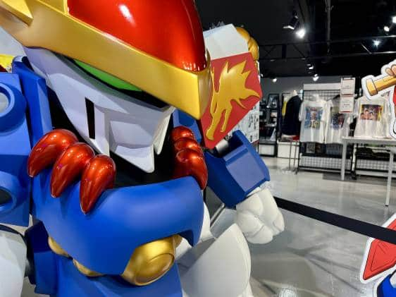 Chibi Gundam figure at Sunrise World Tokyo