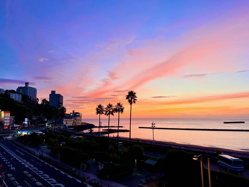 Sunrise from Pearl Star Hotel Atami