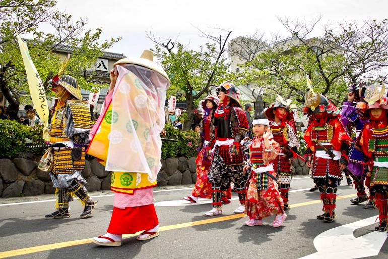 Warrior procession Kamakura Matsuri Festival