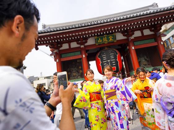 Kimono in Tokyo, Asakusa