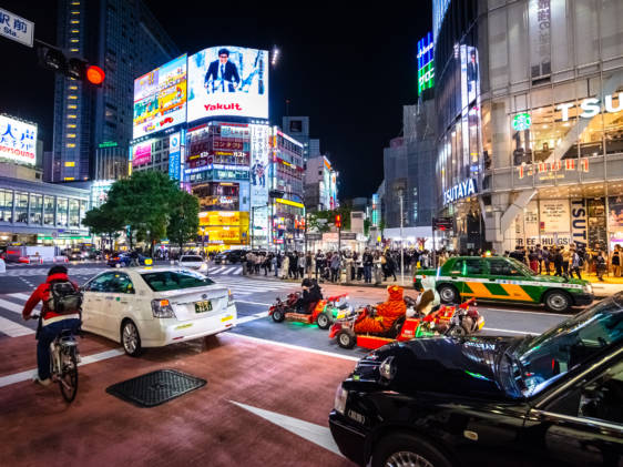 mario kart in tokyo