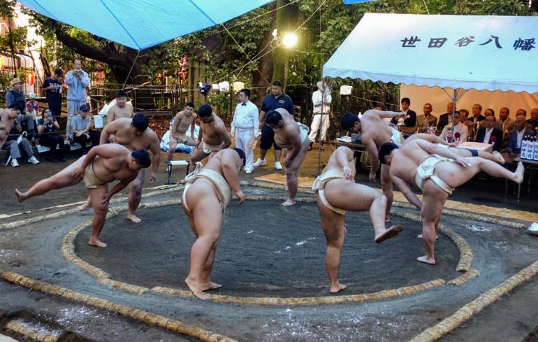 Setagaya Hachimangu Autumn Festival Sumo