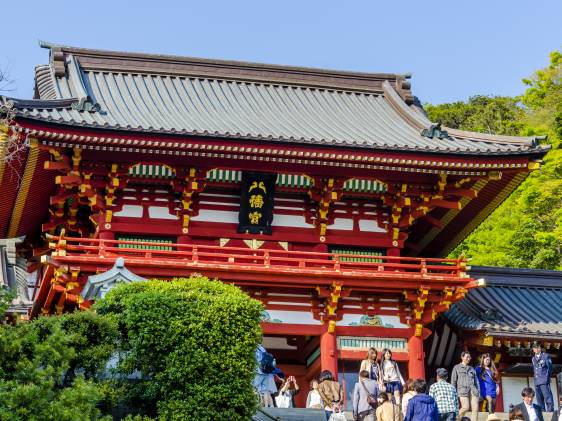 Tsurugaoka Hachimangu shrine in Kamakura, Japan