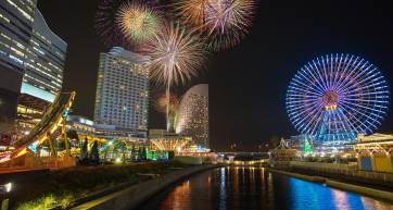 fireworks at yokohama